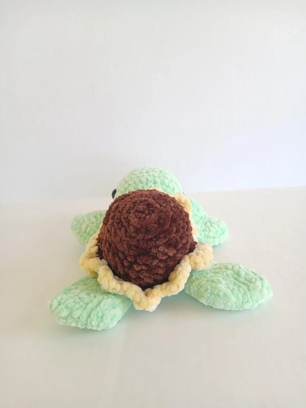 Crochet sunflower turtle handmade 7 inch plushie - Picture 6 of 8